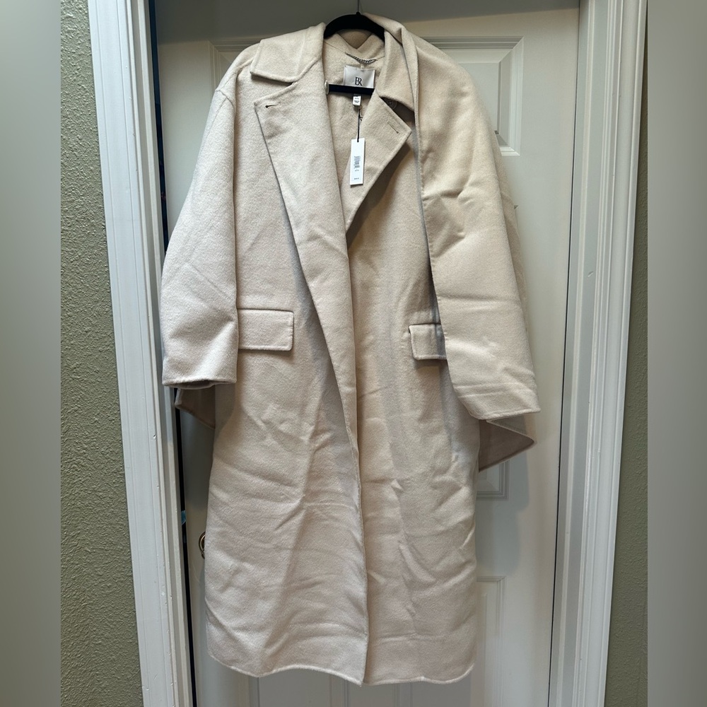 Banana Republic *NWT* Oversized Double-Faced Cape Wool Winter Coat - Picture 4 of 7